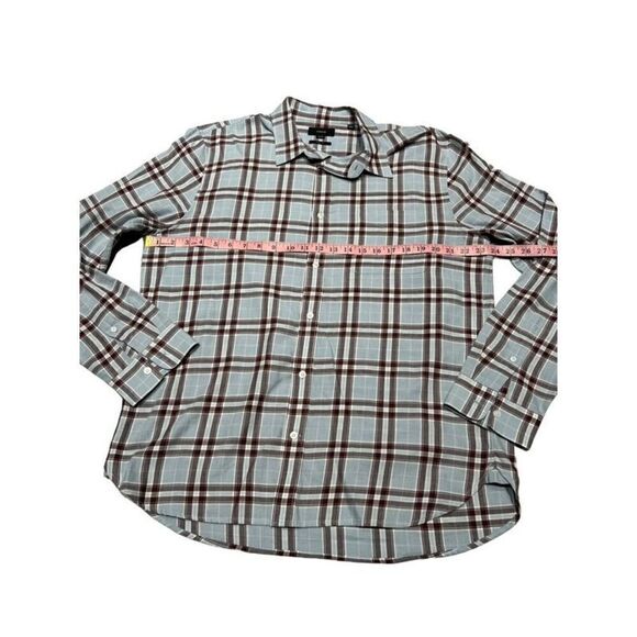 Vince Mens Classic Fit Cotton Plaid Button Down Shirt Multicolor Size XL - Picture 5 of 6